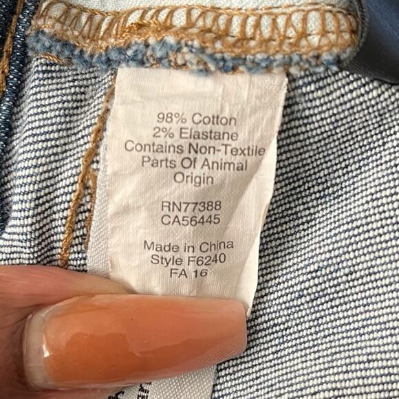 Madewell Womens The Slim Boyjean 26 Brinville Wash: Rip and Repair Edition Basic - Picture 5 of 11